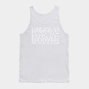 Physics Formulas Tank Top